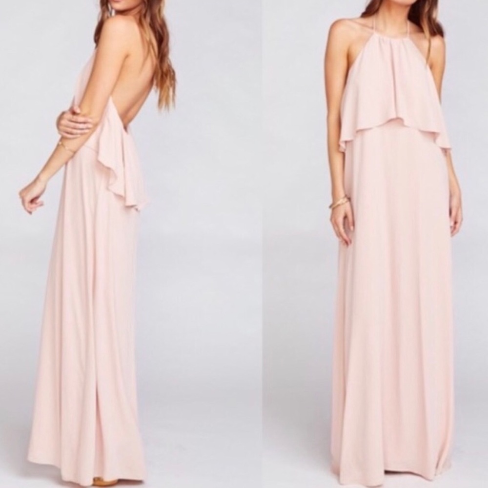 Show me your Mumu Aimee ruffle halter top dress